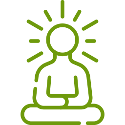 Meditation icon illustrating the stress-free selling experience, one of the benefits of a cash offer.