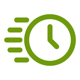 Clock icon highlighting the quick close benefits of a cash offer.